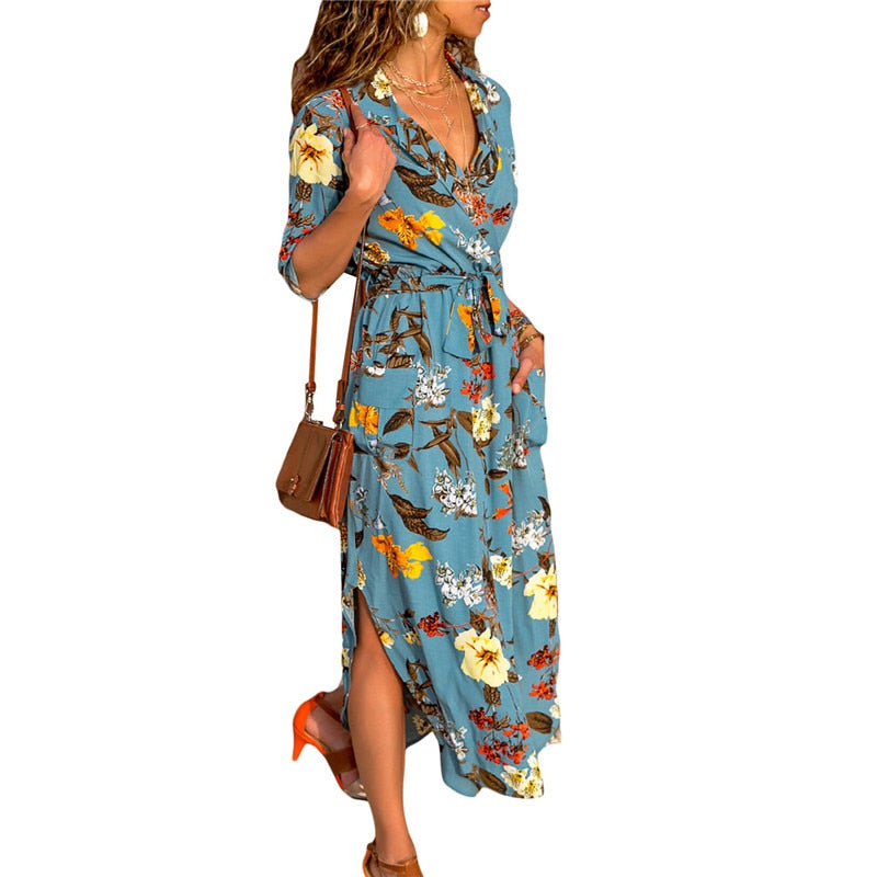Floral beach dress